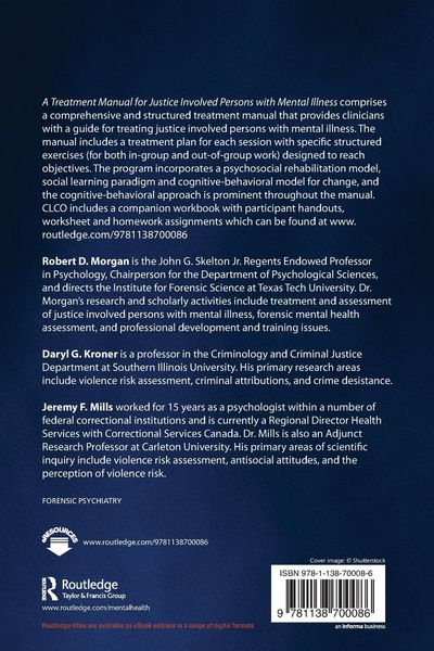 Produktbild: A Treatment Manual for Justice Involved Persons with Mental Illness