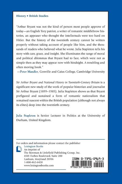 Produktbild: Sir Arthur Bryant and National History in Twentieth-Century Britain