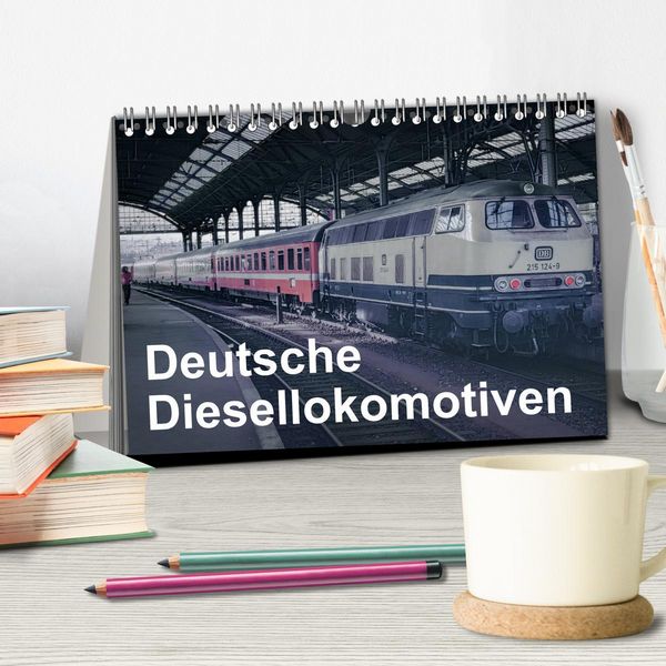 Produktbild: Deutsche Diesellokomotiven (Tischkalender 2026 DIN A5 quer), CALVENDO Monatskalender