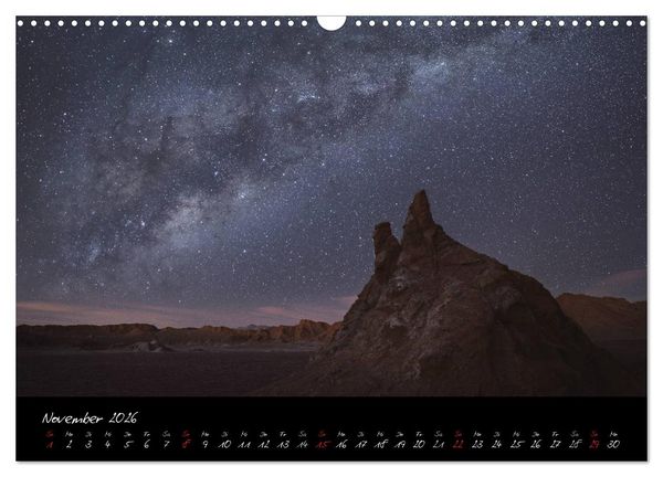 Produktbild: Faszination Milchstra&szlig;e - eine Reise zu den Nachtlandschaften unserer Erde (Wandkalender 2026 DIN A3 quer), CALVENDO Monatskalender