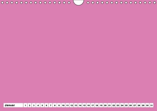 Produktbild: Bunter Bastelkalender f&uuml;r M&auml;dchen (Wandkalender immerw&auml;hrend DIN A4 quer)
