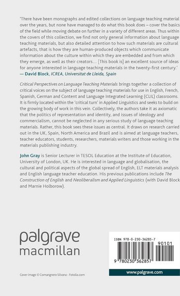 Produktbild: Critical Perspectives on Language Teaching Materials