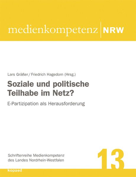 Produktbild: Soziale und politische Teilhabe im Netz?
