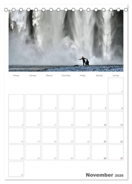 Produktbild: Faszination Island - Landschaftskalender mit Tagesplaner 2026 / Planer (Tischkalender 2026 DIN A5 hoch), CALVENDO Monatskalender