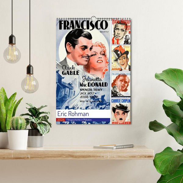 Produktbild: Eric Rohman - Filmgeschichte in Plakaten (Wandkalender 2026 DIN A3 hoch), CALVENDO Monatskalender