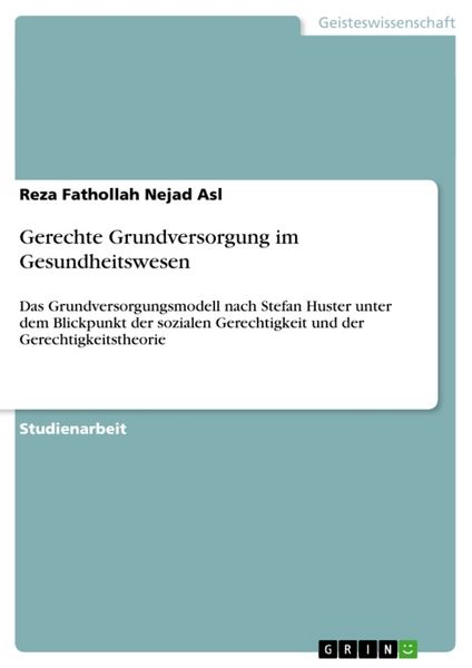 Produktbild: Gerechte Grundversorgung im Gesundheitswesen
