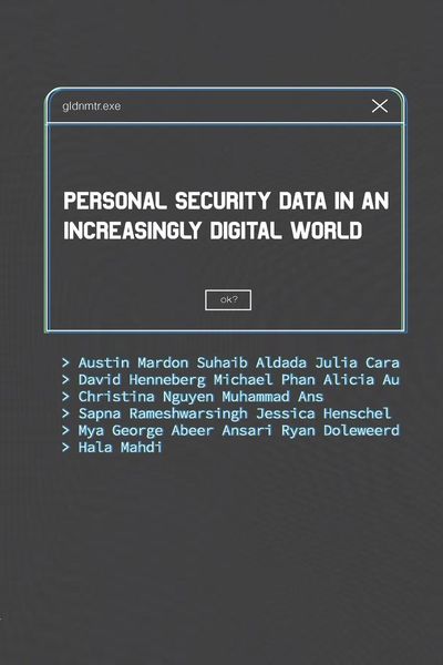 Produktbild: Personal Security Data in an Increasingly Digital World