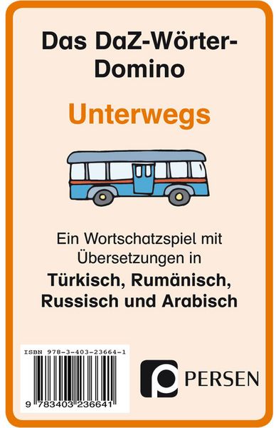 Produktbild: Das DaZ-W&ouml;rter-Domino: Unterwegs