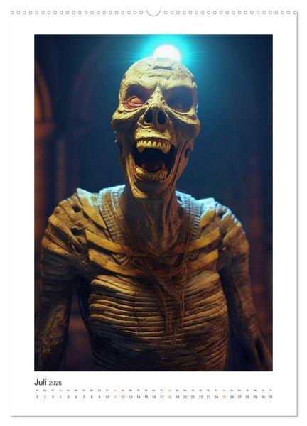 Produktbild: Alles verr&uuml;ckte Mumien (Wandkalender 2026 DIN A2 hoch), CALVENDO Monatskalender