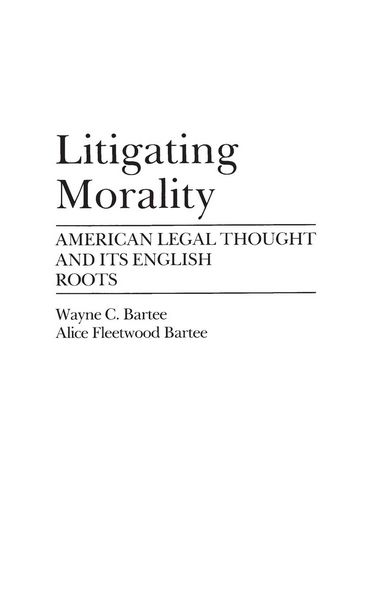 Produktbild: Litigating Morality
