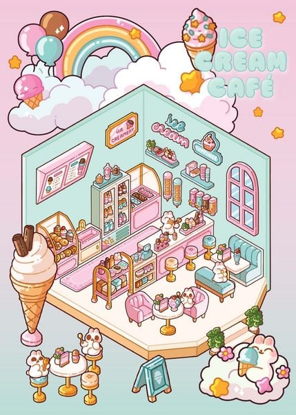 Ice Cream Café: Cute ‘n’ Cozy Mini Puzzle
