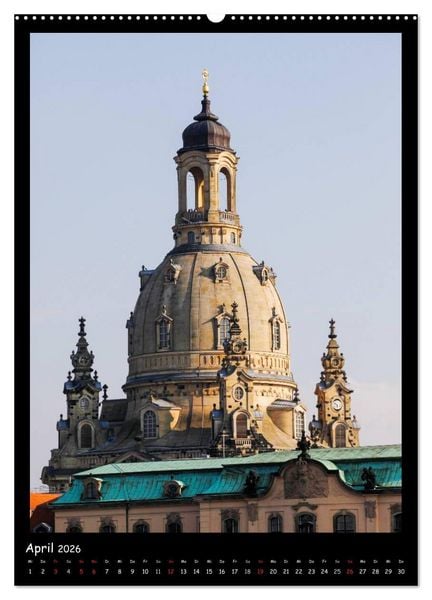Produktbild: Frauenkirche Dresden (hochwertiger Premium Wandkalender 2026 DIN A2 hoch), Kunstdruck in Hochglanz