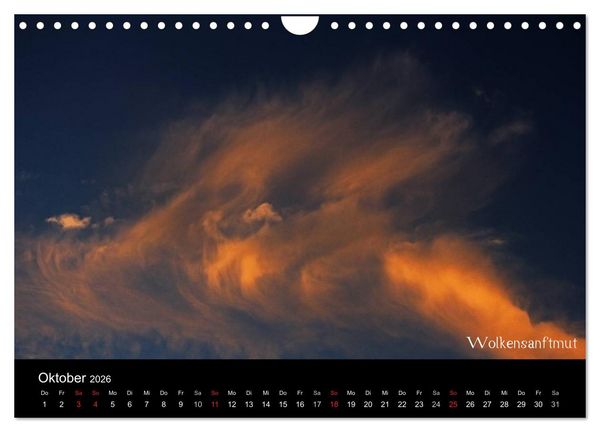 Produktbild: Wolken-Kunstwerke (Wandkalender 2026 DIN A4 quer), CALVENDO Monatskalender