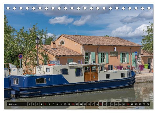Produktbild: Der K&ouml;nigliche Kanal. Die Wasserstra&szlig;e im Languedoc (Tischkalender 2026 DIN A5 quer), CALVENDO Monatskalender
