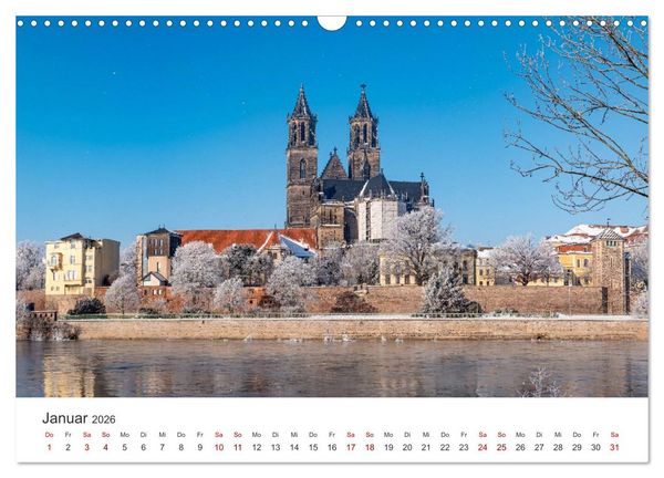 Produktbild: Deutschland: Magdeburg, Stadtansichten und Umgebung (Wandkalender 2026 DIN A3 quer), CALVENDO Monatskalender