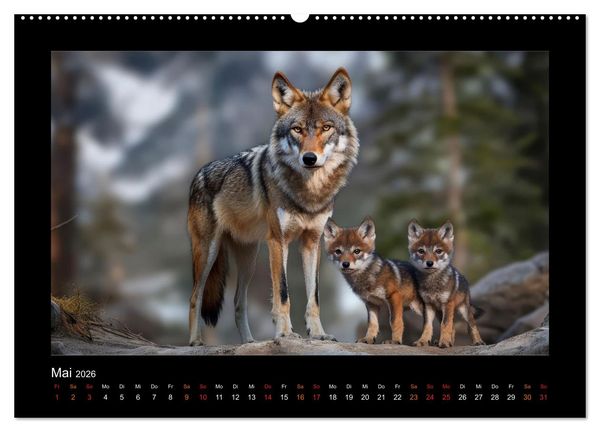 Produktbild: Geheimnisvolle Wildnis Deutschlands (Wandkalender 2026 DIN A2 quer), CALVENDO Monatskalender