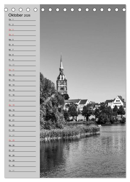 Produktbild: Stralsund. Ein Hauch l&auml;ngst vergangener Zeiten (Tischkalender 2026 DIN A5 hoch), CALVENDO Monatskalender