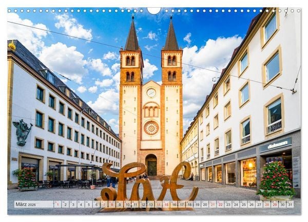Produktbild: W&uuml;rzburg Impressionen (Wandkalender 2026 DIN A3 quer), CALVENDO Monatskalender