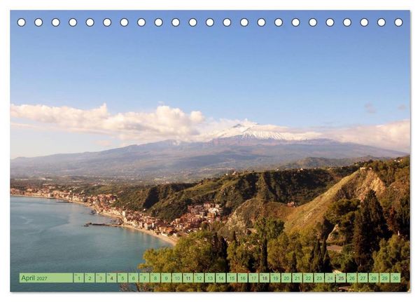 Produktbild: Taormina, die Stadt mit Blick auf den &Auml;tna (Tischkalender 2027 DIN A5 quer), CALVENDO Monatskalender