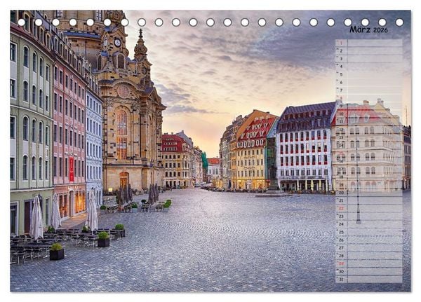 Produktbild: Dresden 2026 / Geburtstagskalender (Tischkalender 2026 DIN A5 quer), CALVENDO Monatskalender