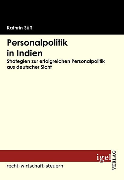Produktbild: Personalpolitik in Indien