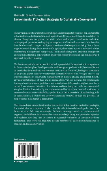 Produktbild: Environmental Protection Strategies for Sustainable Development