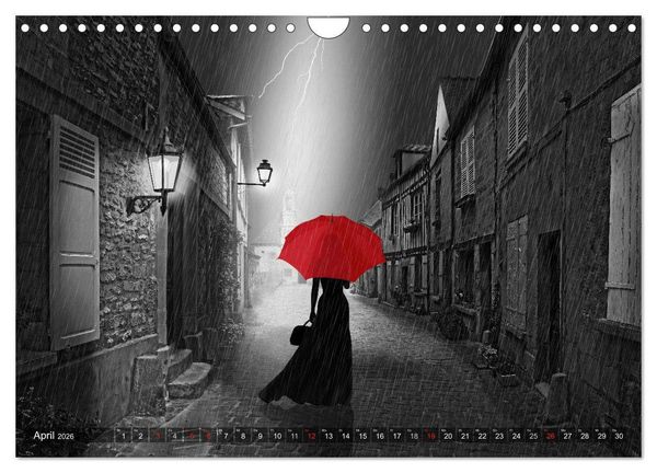 Produktbild: Rot wie die Liebe by Mausopardia (Wandkalender 2026 DIN A4 quer), CALVENDO Monatskalender