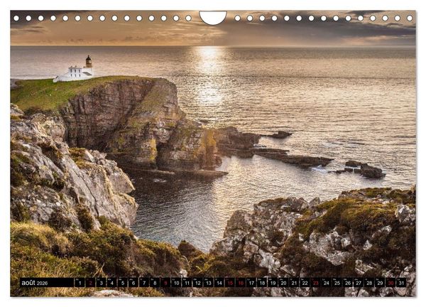Produktbild: HIGHLAND, Lumi&egrave;res d'Ecosse (Calendrier mural 2026 DIN A4 vertical), CALVENDO calendrier mensuel