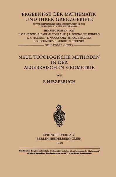 Produktbild: Neue Topologische Methoden in der Algebraischen Geometrie