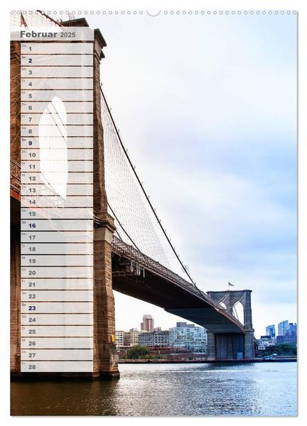 Produktbild: New York - Manhattan (Wandkalender 2025 DIN A2 hoch), CALVENDO Monatskalender