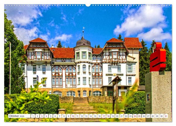 Produktbild: Schierke am Brocken - Die sch&ouml;nste Ortschaft unterhalb des Brockengipfels (hochwertiger Premium Wandkalender 2026 DIN A2 quer), Kunstdruck in Hochglanz