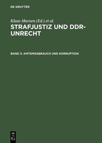 Produktbild: Amtsmissbrauch und Korruption