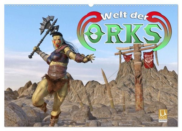 Produktbild: Welt der Orks (Wandkalender 2026 DIN A2 quer), CALVENDO Monatskalender