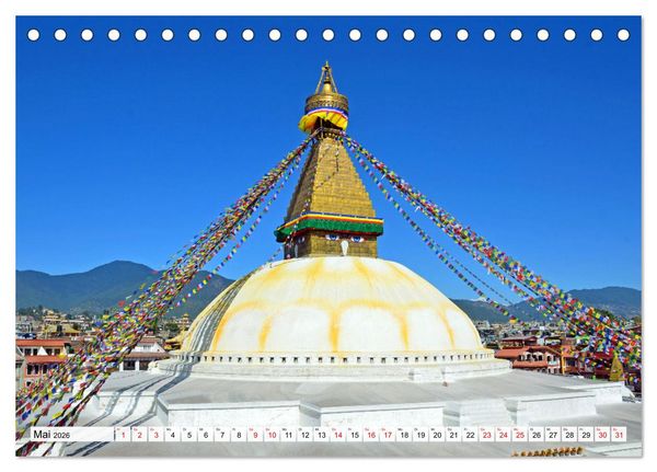 Produktbild: Im Kathmandutal (Tischkalender 2026 DIN A5 quer), CALVENDO Monatskalender