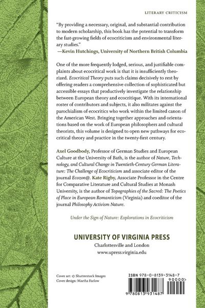 Produktbild: Ecocritical Theory