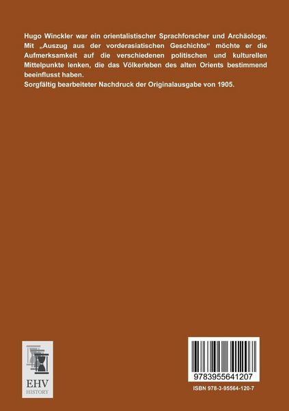 Produktbild: Auszug aus der vorderasiatischen Geschichte