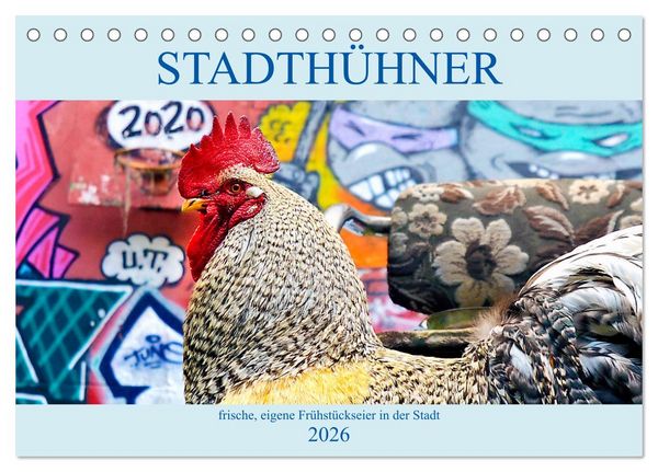 Produktbild: Stadth&uuml;hner (Tischkalender 2026 DIN A5 quer), CALVENDO Monatskalender