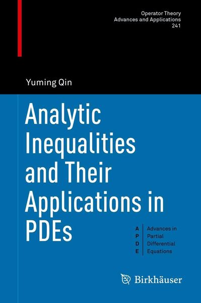 Produktbild: Analytic Inequalities and Their Applications in PDEs