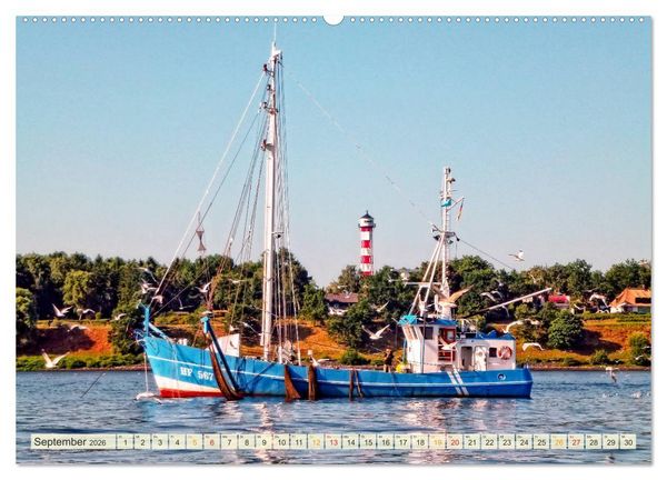 Produktbild: Maritime Augenblicke - Fischkutter (hochwertiger Premium Wandkalender 2026 DIN A2 quer), Kunstdruck in Hochglanz