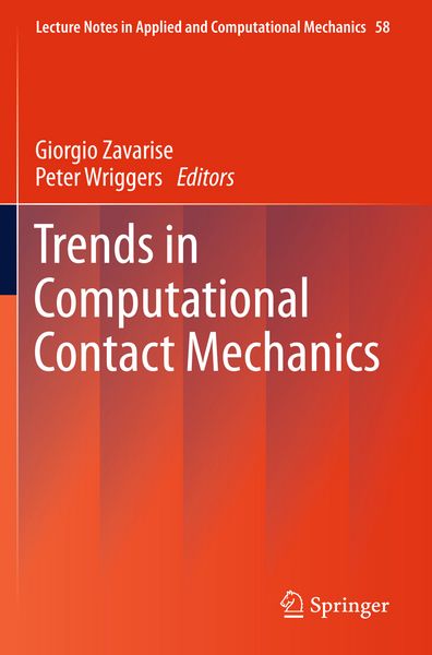 Produktbild: Trends in Computational Contact Mechanics