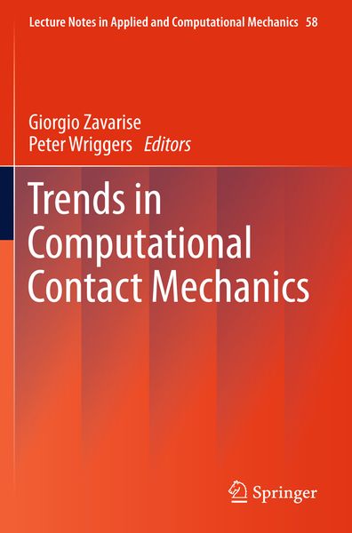 Produktbild: Trends in Computational Contact Mechanics