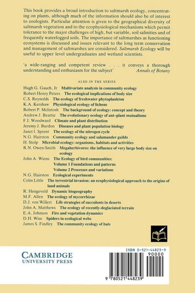 Produktbild: Saltmarsh Ecology