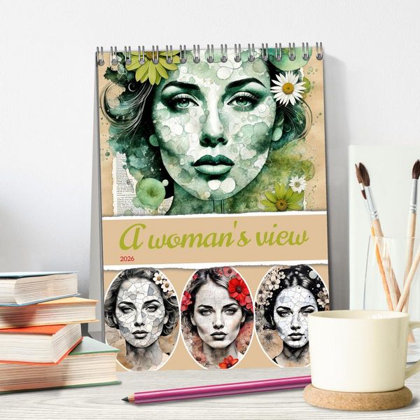 Produktbild: A woman's view (Desk Calendar 2026 DIN A5 portrait), CALVENDO 12 Month DeskCalendar
