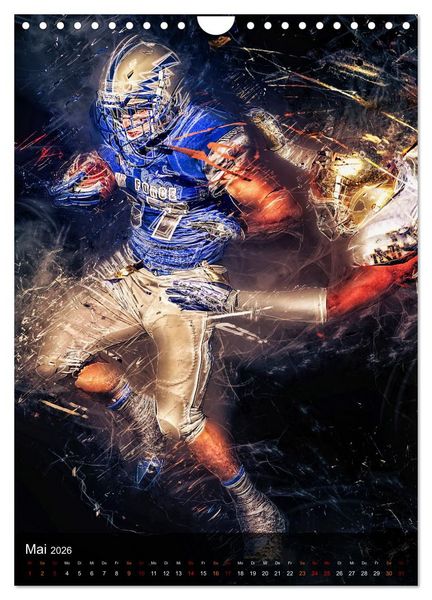 Produktbild: American Football - einfach faszinierend (Wandkalender 2026 DIN A4 hoch), CALVENDO Monatskalender