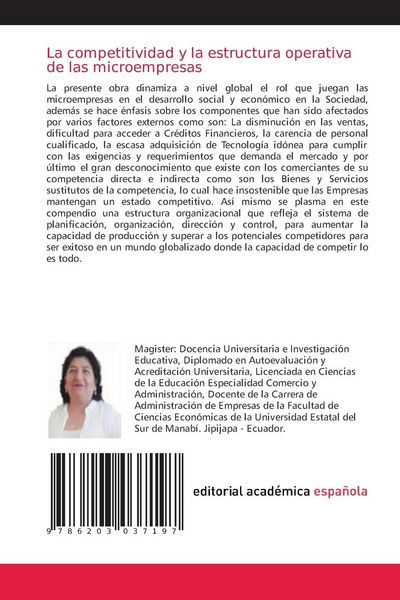 Produktbild: La competitividad y la estructura operativa de las microempresas