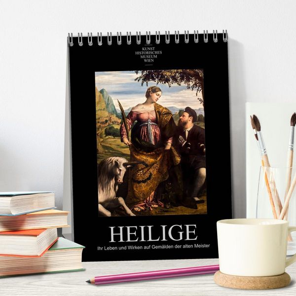 Produktbild: Heilige - Ihr Leben und Wirken auf Gem&auml;lden der alten Meister (Tischkalender 2026 DIN A5 hoch), CALVENDO Monatskalender