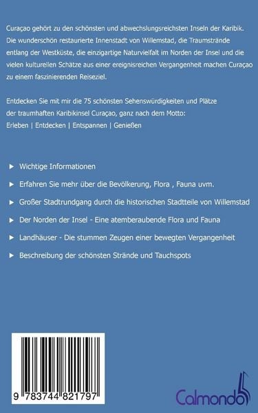 Produktbild: Cura&ccedil;ao - Reisef&uuml;hrer mit den 75 sch&ouml;nsten Sehensw&uuml;rdigkeiten der traumhaften Karibikinsel