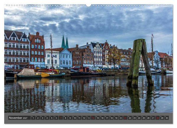 Produktbild: Die Hansestadt L&uuml;beck (hochwertiger Premium Wandkalender 2027 DIN A2 quer), Kunstdruck in Hochglanz