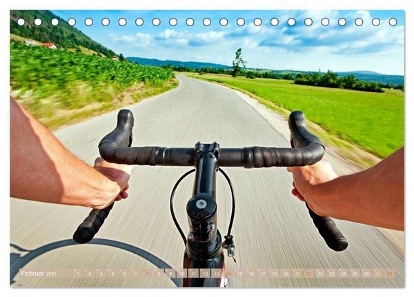 Produktbild: Sonne in den Speichen - Faszination Rennrad (Tischkalender 2027 DIN A5 quer), CALVENDO Monatskalender