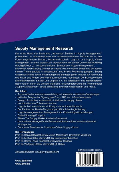 Produktbild: Supply Management Research